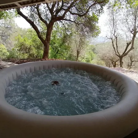 Séjour en pleine nature, vue imprenable, jacuzzi Contes  Esterno foto